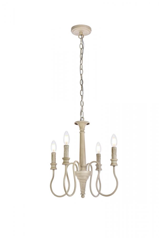 Flynx 4 lights pendant in weathered dove