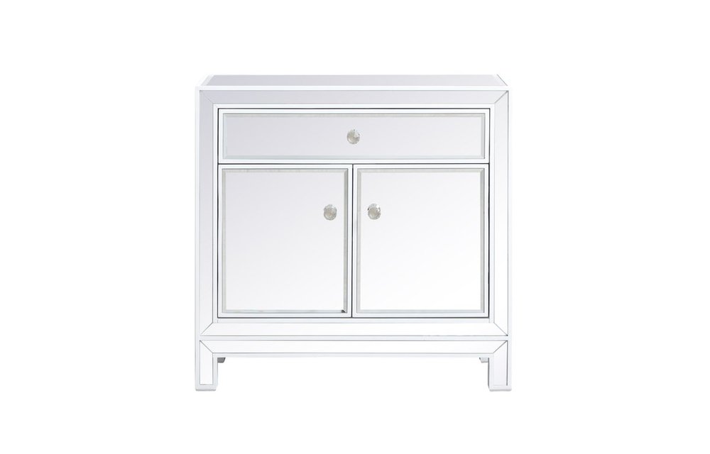 29 inch mirrored cabinet in white