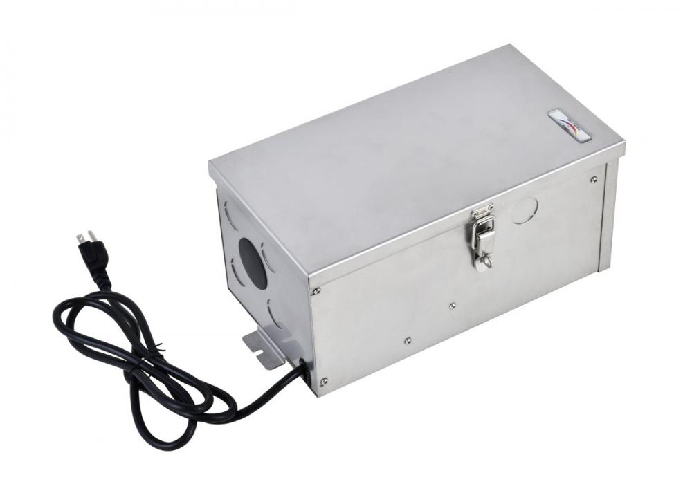 Low Voltage Landscape Transformer 600W, 120v, Stainless Steel