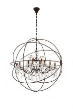 Elegant 1130G43RI/RC - Geneva 18 light Rustic Intent Chandelier Clear Royal Cut crystal