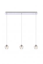 Elegant 3505D28C - Eren 3 Lights Chrome Pendant