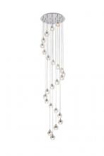 Elegant 3505G19C - Eren 24 Lights Chrome Pendant