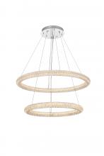 Elegant 3800G36C - Bowen 35.5 inch LED chandelier in chrome