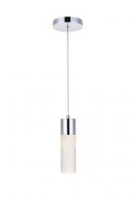 Elegant 5200D4C - Constellation 1 Light Chrome LED Pendant