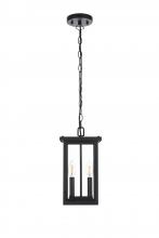 Elegant OD324H14BK - Venango 7 inch Outdoor Pendant in Black