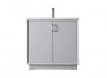 Elegant VF19636GR - 36 Inch SIngle Bathroom Vanity In Grey