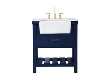 Elegant VF60130BL - 30 inch Single bathroom vanity in blue