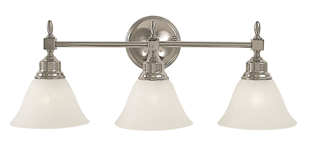 3-Light Polished Nickel Taylor Sconce