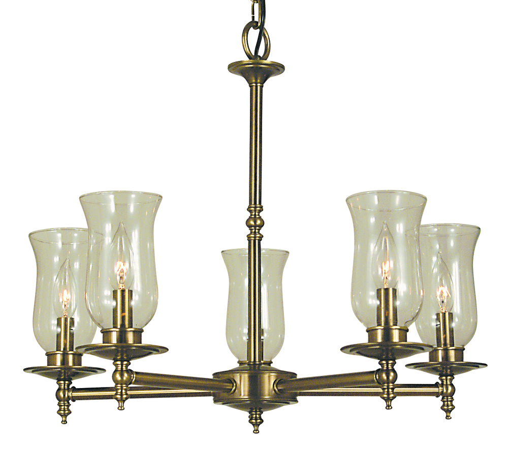 5-Light Siena Bronze Sheraton Dining Chandelier