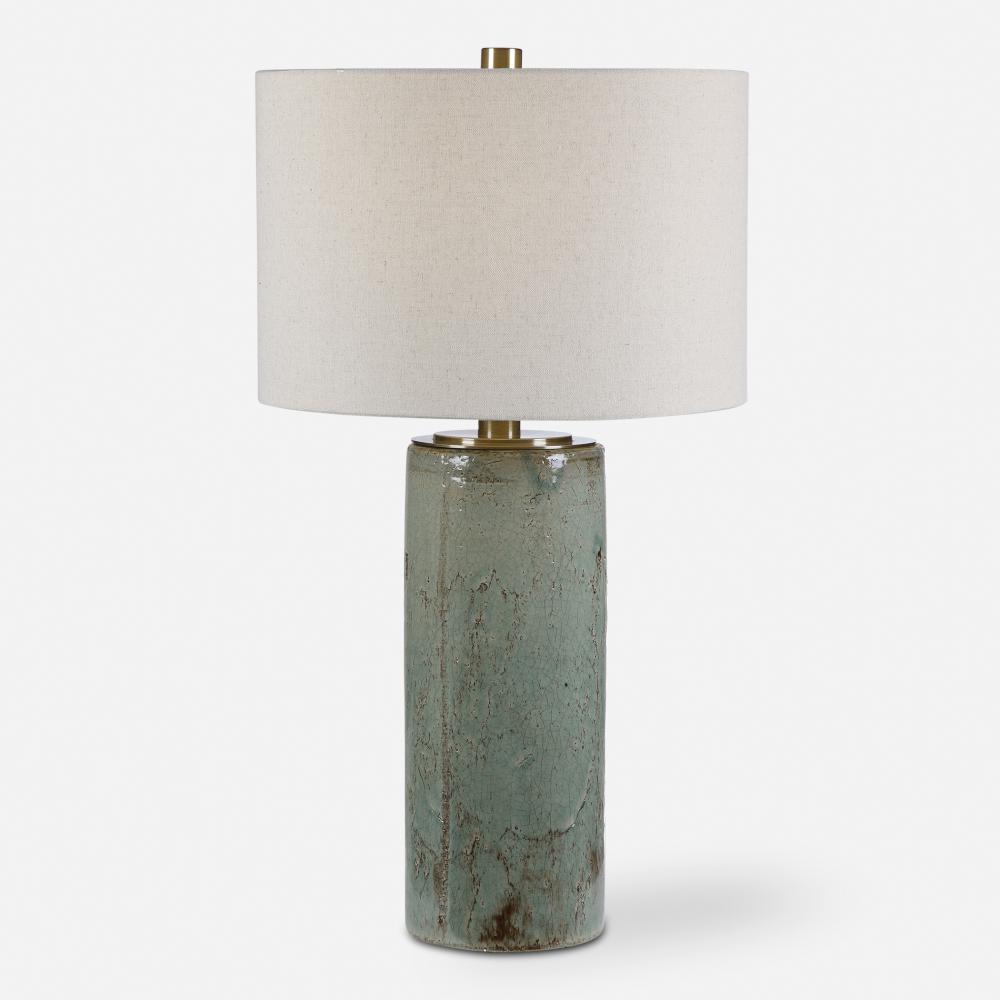 Uttermost Callais Crackled Aqua Table Lamp