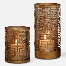 Uttermost 18953 - Uttermost Ruhi Hurricane Candleholders, S/2