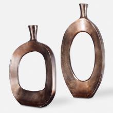 Uttermost 18965 - Uttermost Kyler Textured Bronze Vases Set/2