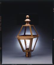 Northeast Lantern 1023-DB-LT3-FST - Post Dark Brass 3 Candelabra Sockets Frosted Glass