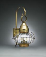 Northeast Lantern 2571-VG-MED-CLR - Caged Onion Wall Verdi Gris Medium Base Socket Clear Glass