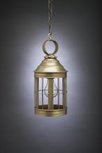 Northeast Lantern 3312-DAB-MED-CLR - Cone Top Hanging Dark Antique Brass Medium Base Socket Clear Glass Open Bottom