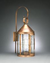 Northeast Lantern 3357-DAB-LT2-CLR - Cone Top Wall With Top Scroll Dark Antique Brass 2 Candelabra Sockets Clear Glass