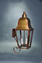 Northeast Lantern 6416-DB-LT2-CLR - Bracket Wall Fixture Bottom Scroll  Dark Brass Finish  2 Candelabra Sockets  Clear Glass