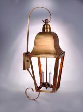 Northeast Lantern 6418-AC-LT2-CLR - Bracket Wall Fixture  Top & Bottom Scroll Antique Copper Finish  2 Candelabra Sockets  Cle