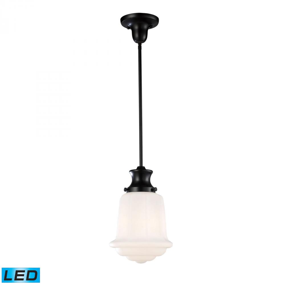 Schoolhouse Pendants 1 Light LED Pendant In Oile