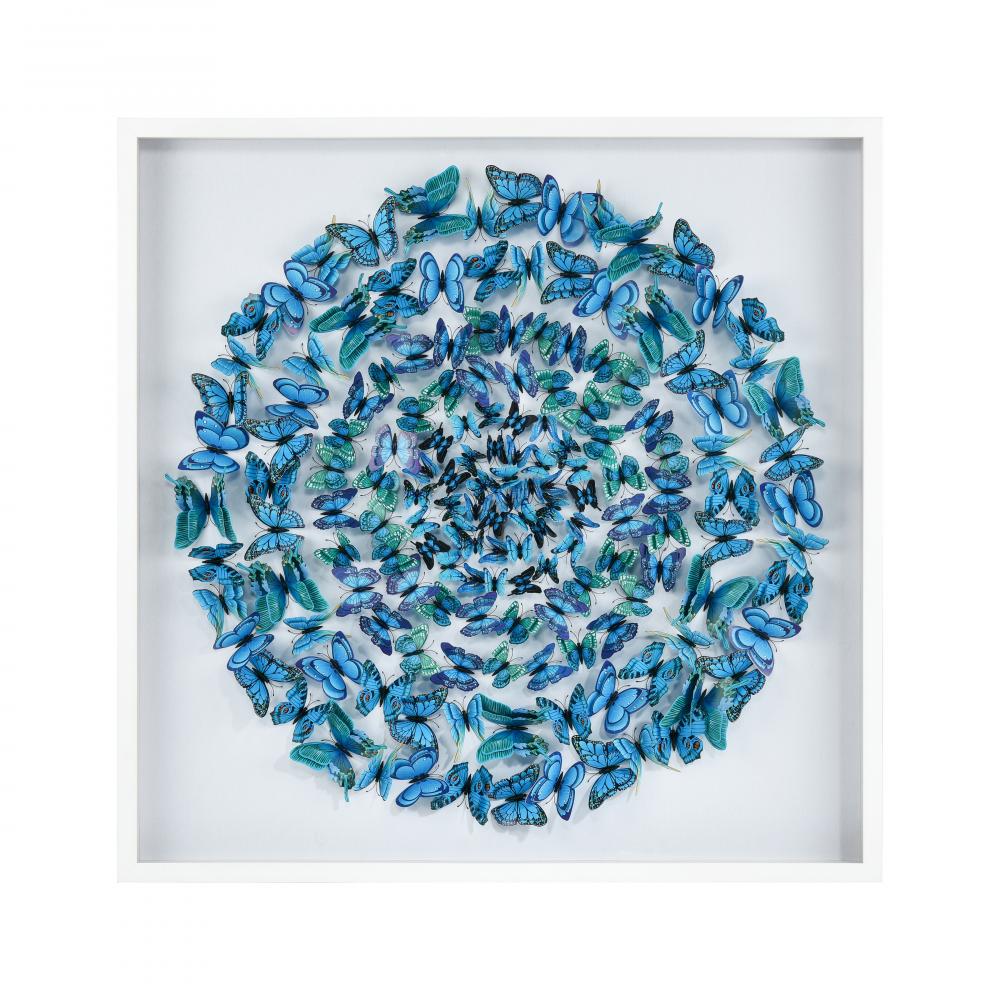 Blue Butterfly Dimensional Wall Art - Blue