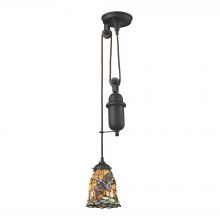 ELK Home 081-TB-12 - Mix-N-Match 1 Light Pulldown Pendant In Tiffany