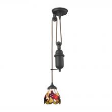 ELK Home 081-TB-19 - Mix-N-Match 1 Light Pulldown Pendant In Tiffany