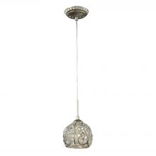 ELK Home 15986/1 - Elizabethan 1 Light Mini Pendant In Aged Silver