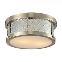 ELK Home 31421/2 - Diamond Plate 2 Light Flushmount In Brushed Nick