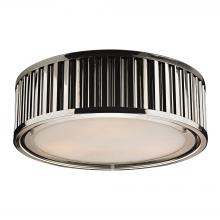 ELK Home 46101/3 - Linden Manor 3 Light Flushmount In Polished Nick
