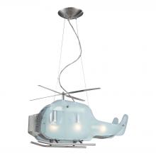 ELK Home 5056/3 - Novelty 3 Light Helicopter Pendant In Satin Nick